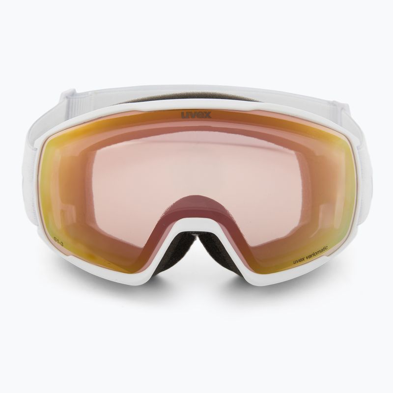 Скиорска маска UVEX Victorious S V white matt/vario rose mirror 2