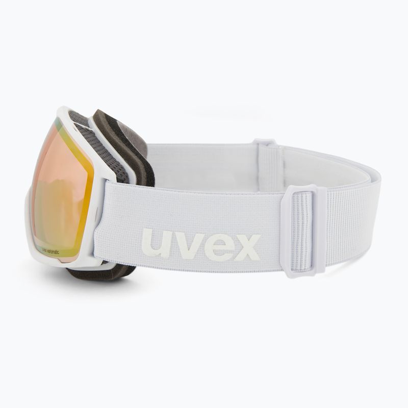 Скиорска маска UVEX Victorious S V white matt/vario rose mirror 4