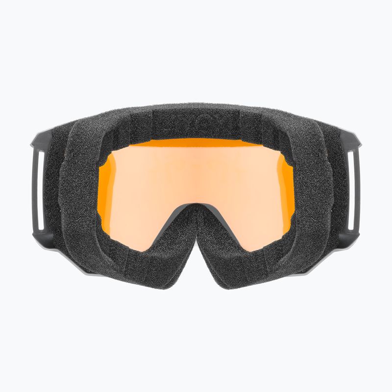 Скиорски очила UVEX Athletic LGL black matt/yellow/clear 3