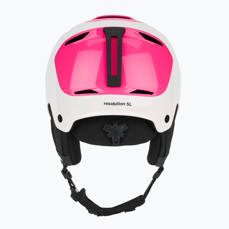Скиорска каска UVEX Resolution SL white/pink 4