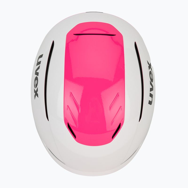 Скиорска каска UVEX Resolution SL white/pink 6