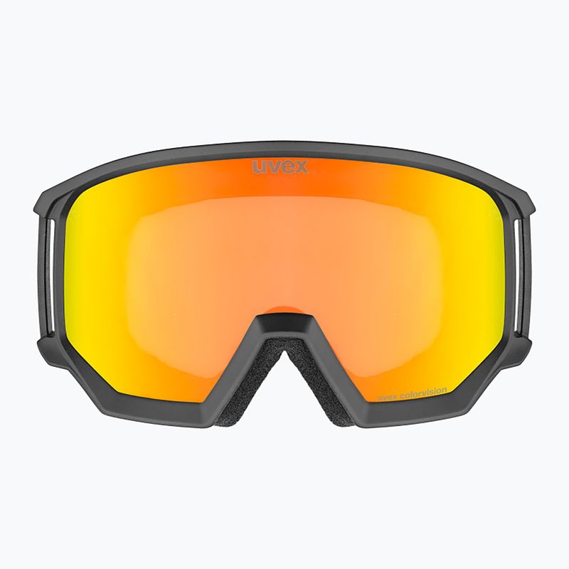 Скиорскa маска UVEX Athletic CV black/mirror red 2