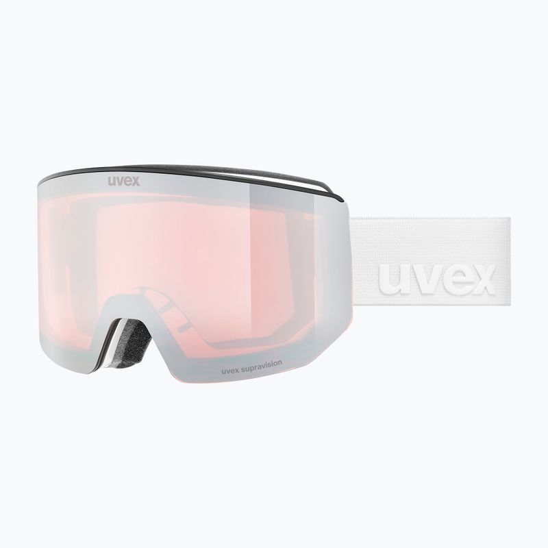 Скиорска маска Uvex Lace Attract FM white matt/mirror silver 7