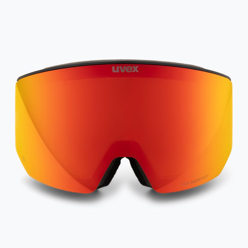 Скиорска маска Uvex Lace Attract FM black matt/mirror red 3