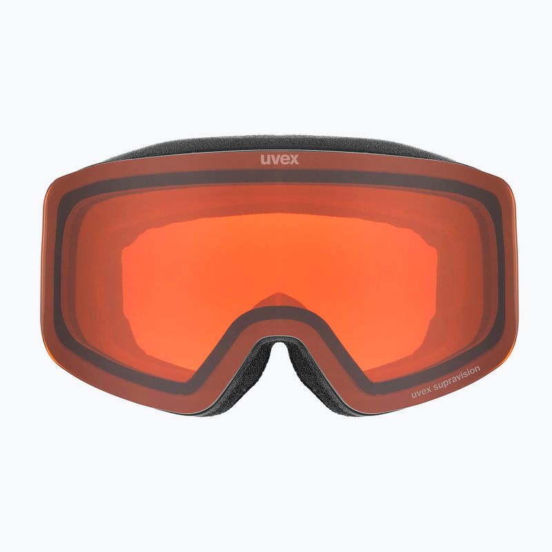 Детска скиорска маска UVEX Pwdr LG Jr black matt/orange/clear 2