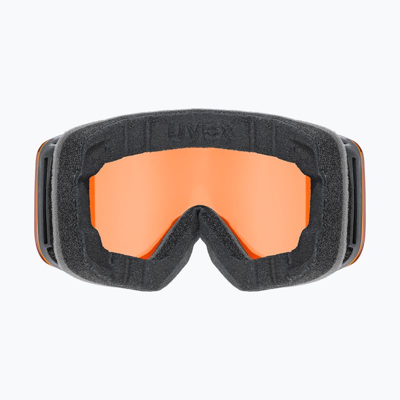 Детска скиорска маска UVEX Pwdr LG Jr black matt/orange/clear 3