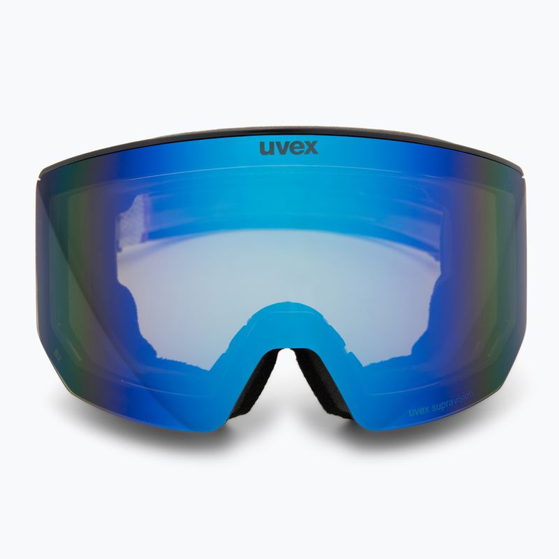 Скиорска маска Uvex Lace Attract FM black matt/mirror blue 2