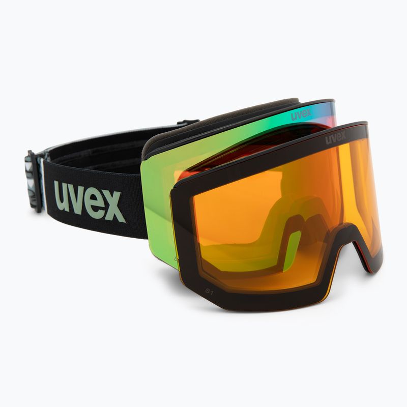 Скиорска маска Uvex Lace Attract FM black matt/mirror opal