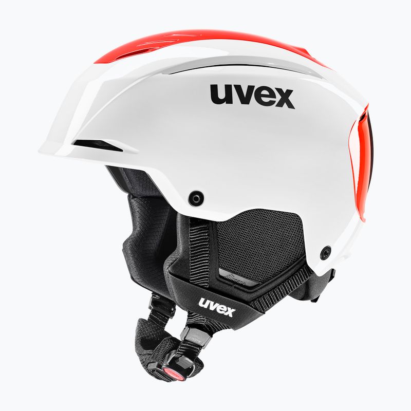 Скиорска каска UVEX Resolution SL white/electric red 10