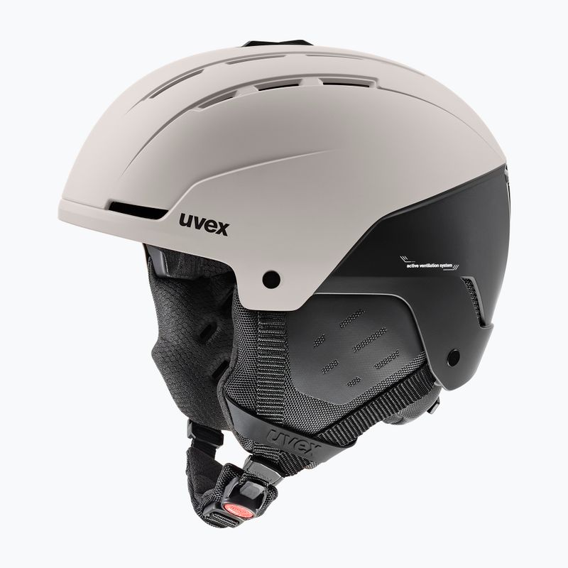 Ски каска UVEX Stance warm grey/black matt
