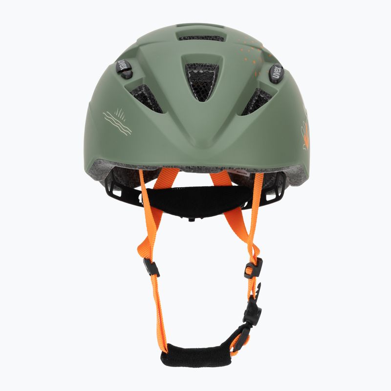 Детска велосипедна каска UVEX Kid 2 CC sage green dino matt 2