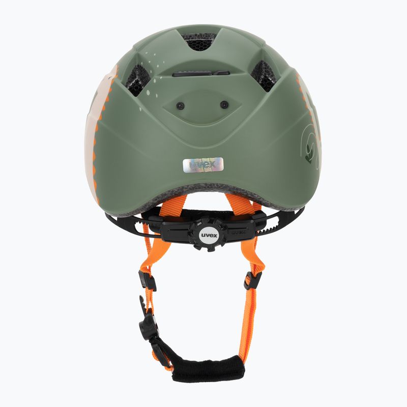 Детска велосипедна каска UVEX Kid 2 CC sage green dino matt 4