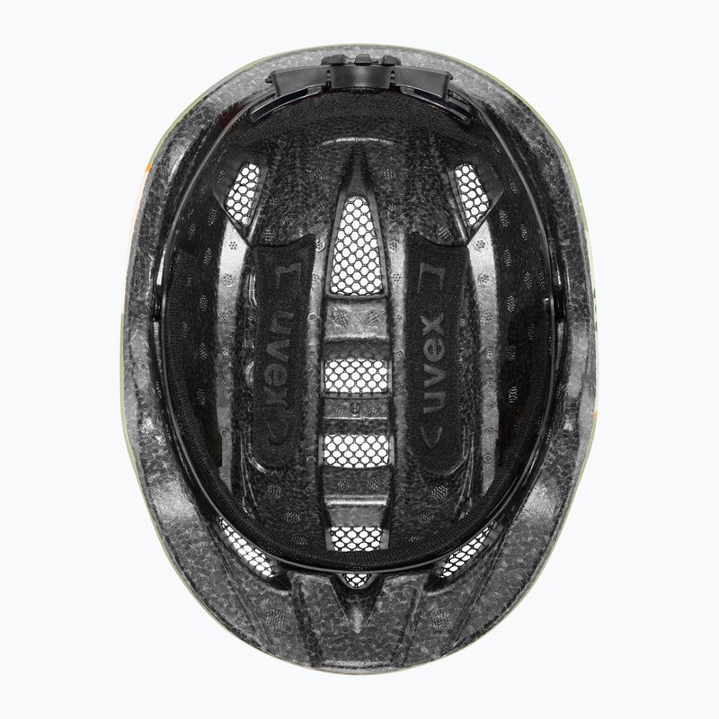 Детска велосипедна каска UVEX Kid 2 CC sage green dino matt 5