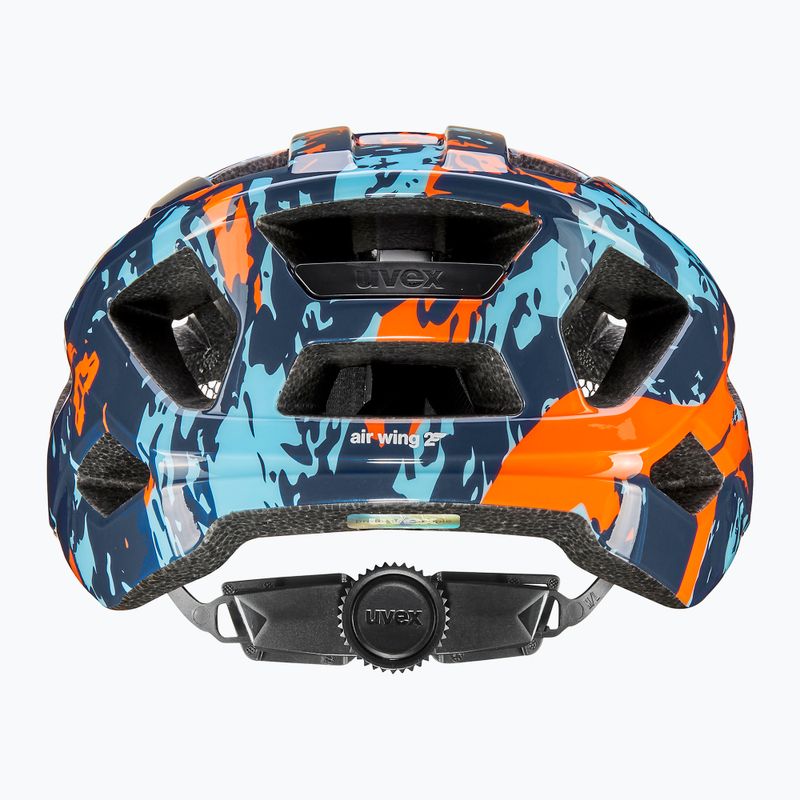 Детска велосипедна каска UVEX Air Wing 2 papaya/bubble blue 10