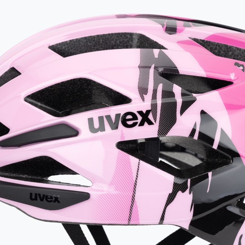 Детска велосипедна каска UVEX Air Wing 2 strawberry/black 7