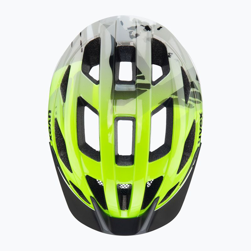 Детска велосипедна каска UVEX Air Wing 2 neon yellow/black 11
