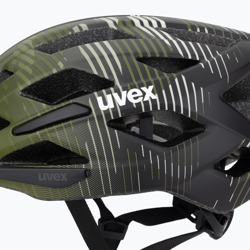 Детска велосипедна каска UVEX Air Wing 2 CC dark olive/black matt 7