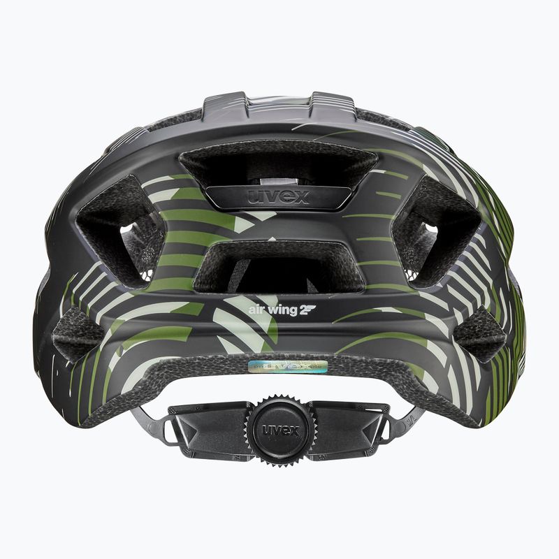Детска велосипедна каска UVEX Air Wing 2 CC dark olive/black matt 3
