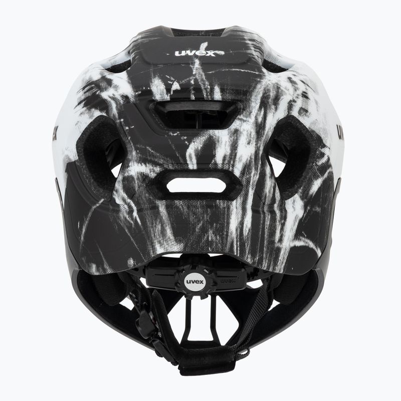 Детска велосипедна каска UVEX React Fullface Jr black/white matt 4