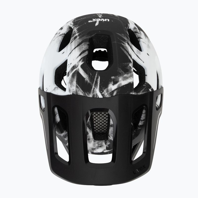 Детска велосипедна каска UVEX React Fullface Jr black/white matt 6