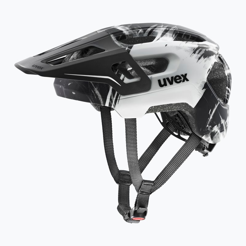 Детска велосипедна каска UVEX React Fullface Jr black/white matt 2