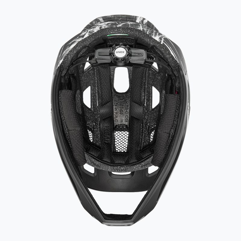 Детска велосипедна каска UVEX React Fullface Jr black/white matt 6