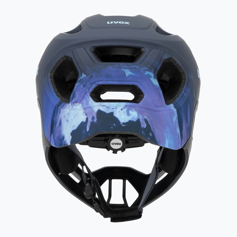 Детска велосипедна каска UVEX React Fullface Jr dusk blue matt 4