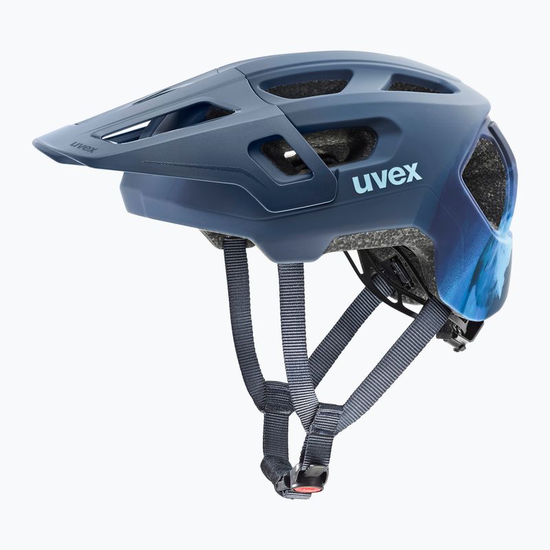 Детска велосипедна каска UVEX React Fullface Jr dusk blue matt 2