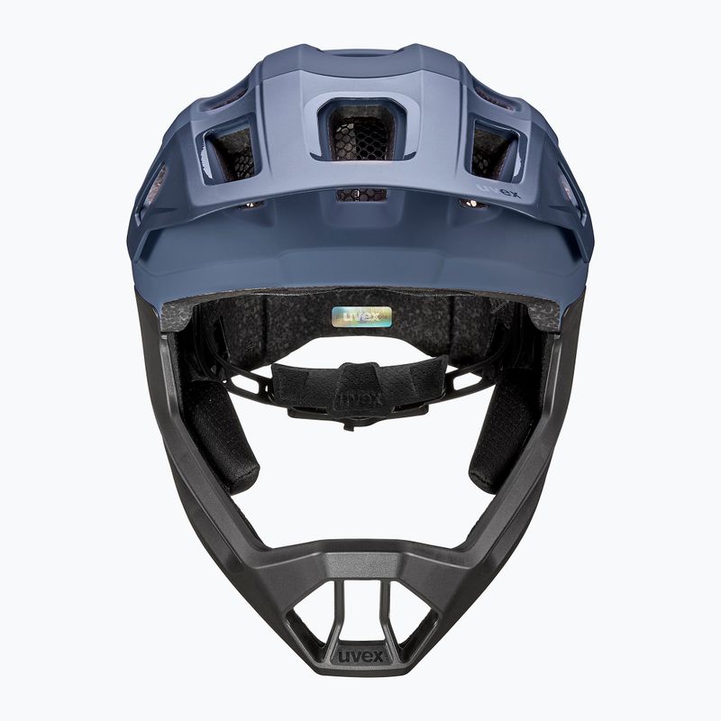 Детска велосипедна каска UVEX React Fullface Jr dusk blue matt 3