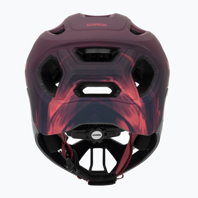 Детска велосипедна каска UVEX React Fullface Jr cramberry matt 4