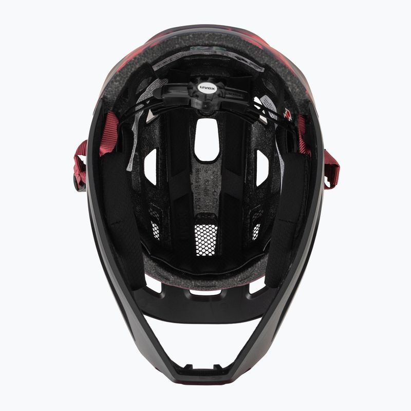 Детска велосипедна каска UVEX React Fullface Jr cramberry matt 5