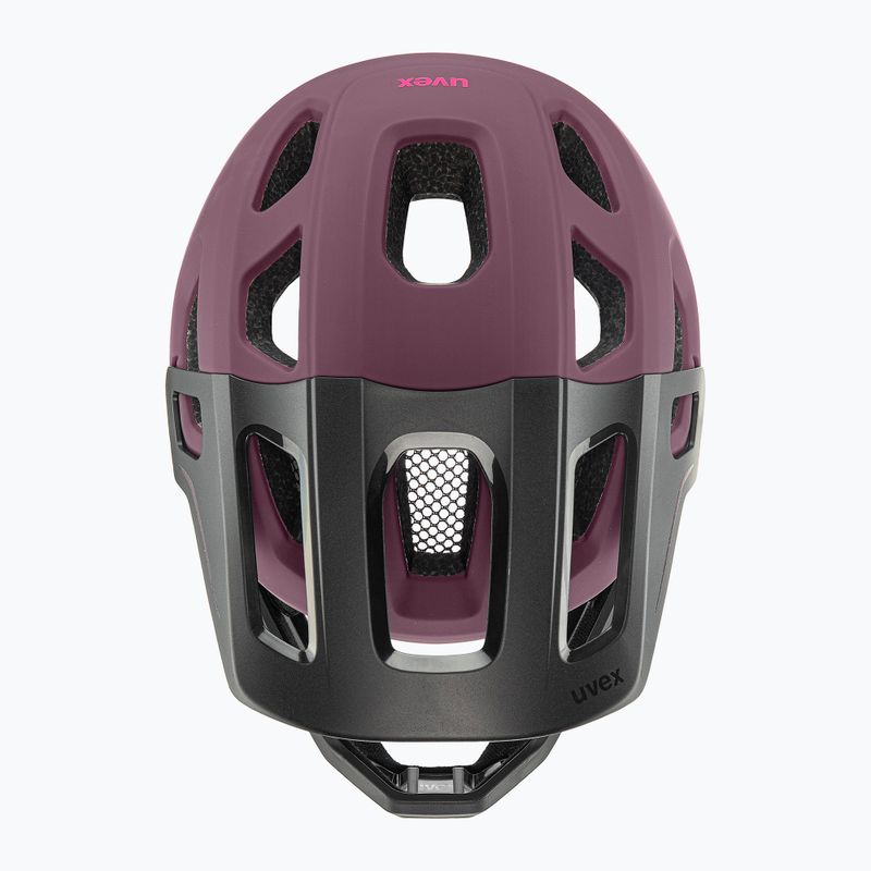 Детска велосипедна каска UVEX React Fullface Jr cramberry matt 5