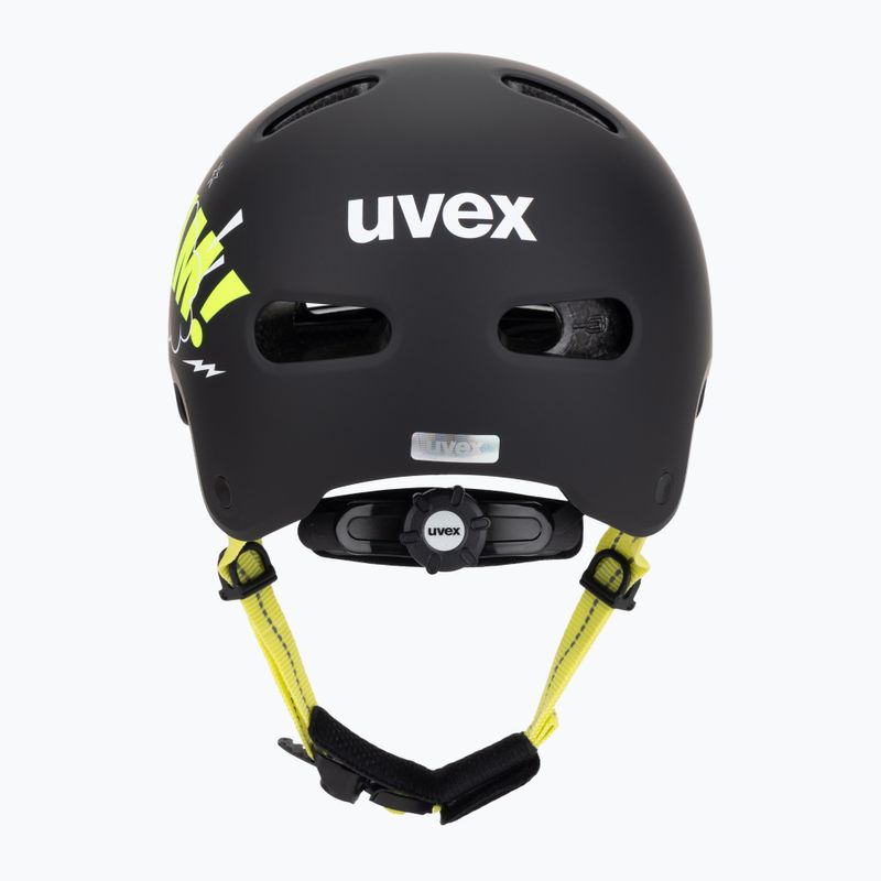 Детска каска UVEX Kid 4 Style bam black/lime matt 4