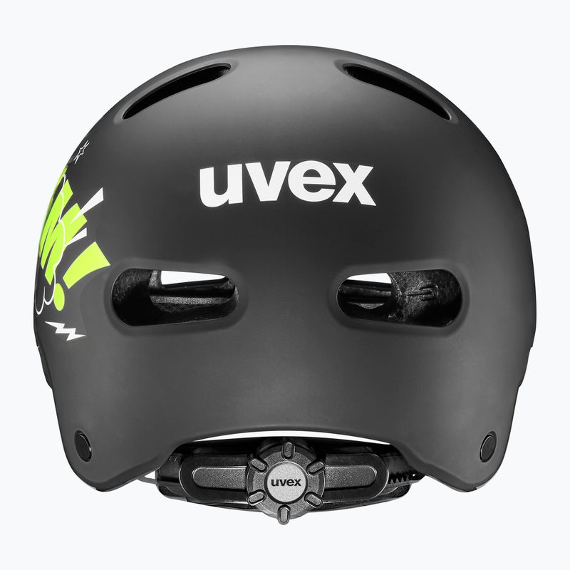 Детска каска UVEX Kid 4 Style bam black/lime matt 3