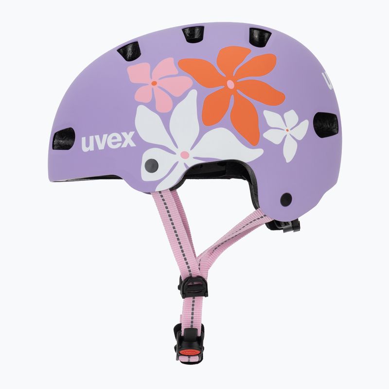 Детска каска UVEX Kid 4 Style flower lilac matt 3