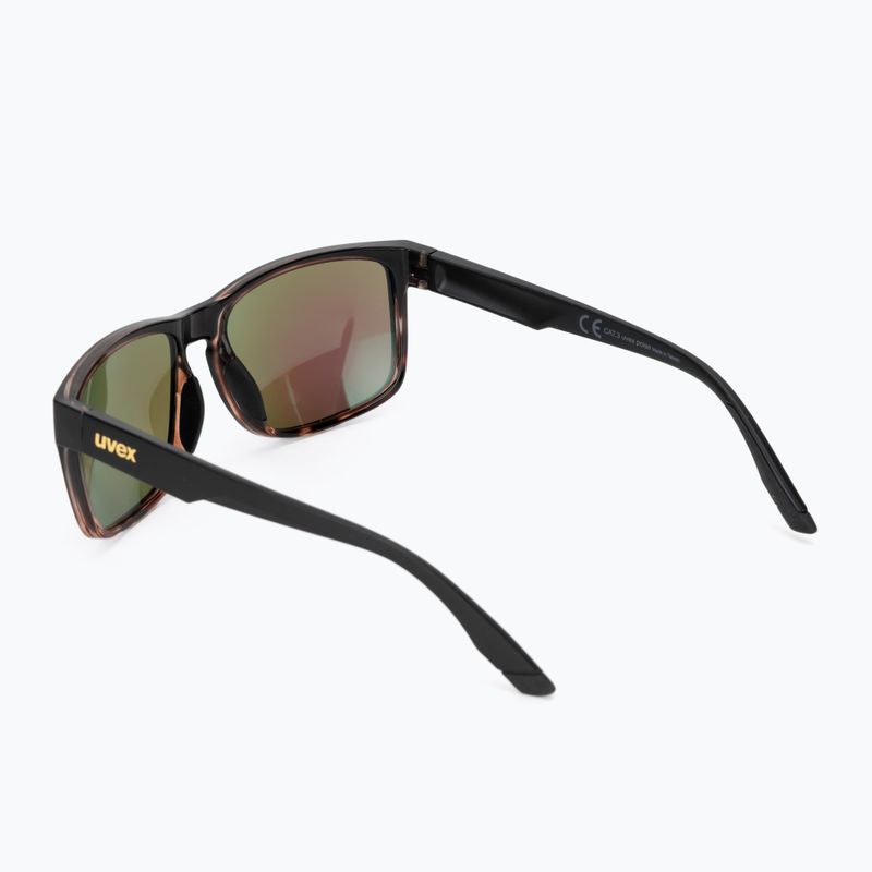 Слънчеви очила UVEX Poise black demi matt/mirror green 2