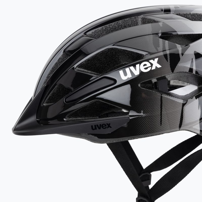 Детска велосипедна каска UVEX Air Wing 2 warm grey/black 7