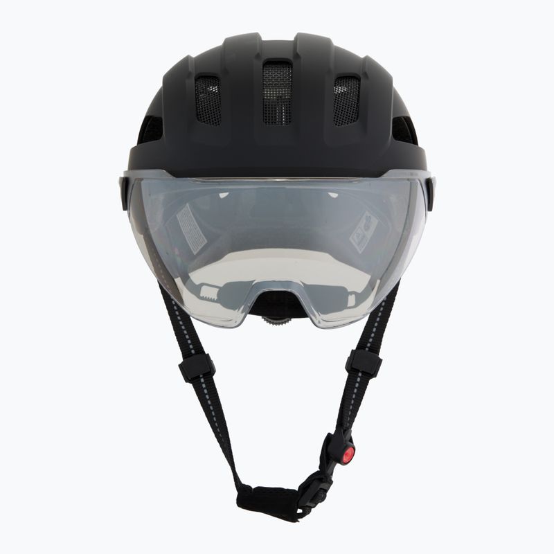 Велосипедна каска UVEX Stride Visor black matt/lite mirror silver 2