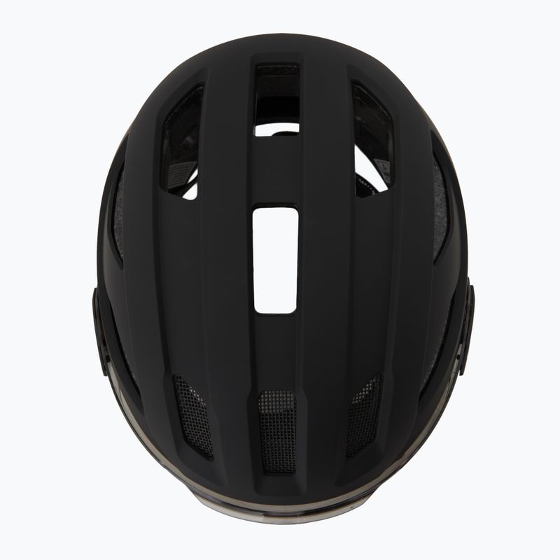 Велосипедна каска UVEX Stride Visor black matt/lite mirror silver 6