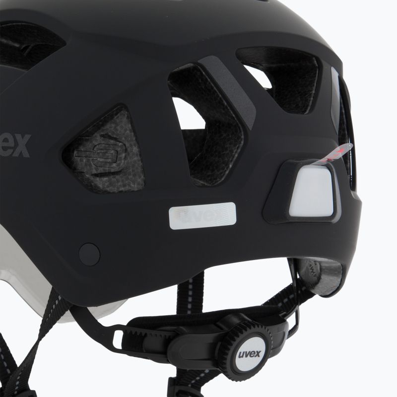 Велосипедна каска UVEX Stride Visor black matt/lite mirror silver 7