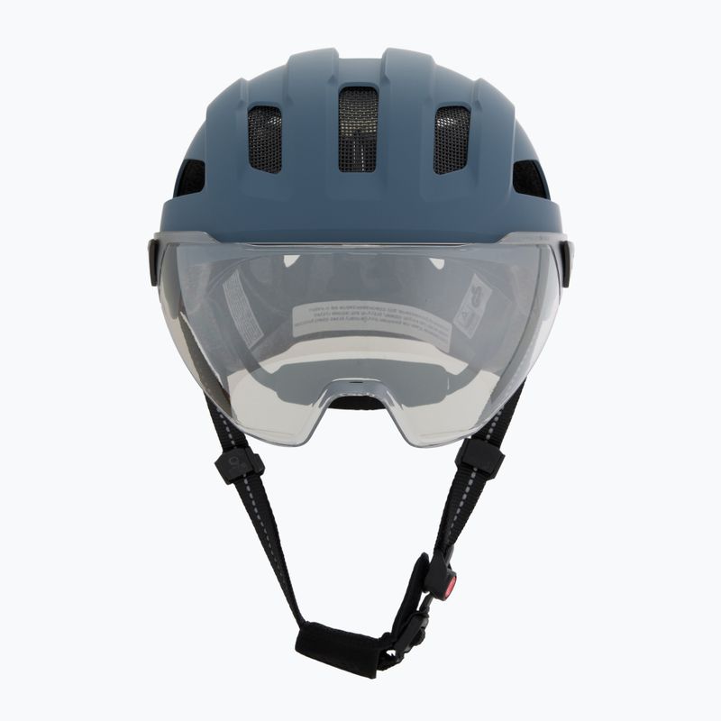Велосипедна каска UVEX Stride Visor stone blue matt/lite mirror silver 2