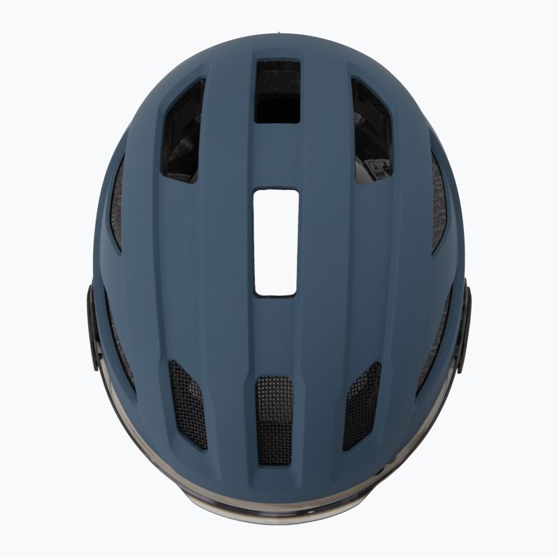 Велосипедна каска UVEX Stride Visor stone blue matt/lite mirror silver 6