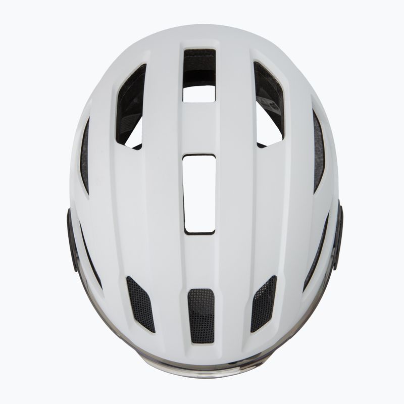 Велосипедна каска UVEX Stride Visor white matt/lite mirror silver 6