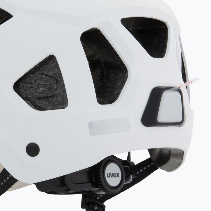 Велосипедна каска UVEX Stride Visor white matt/lite mirror silver 7