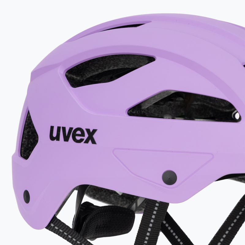 Велосипедна каска UVEX City Stride lilac matt 7