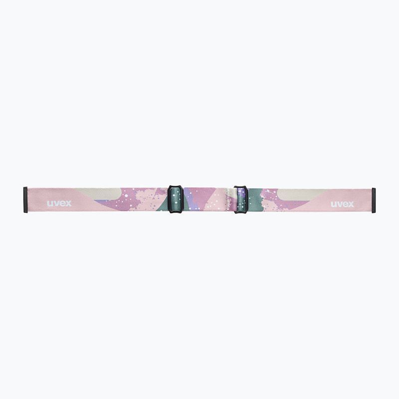 Детска скиорска маска UVEX Speedy Nova FM S2 white matt/mirror rose 4