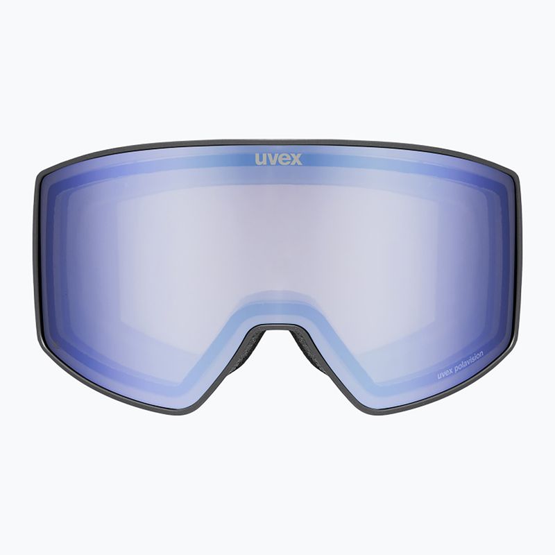 Скиорскa маска UVEX Scenic P S0-S4 black matt/mirror blue/pola 2