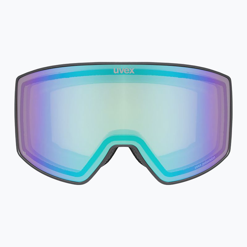 Скиорскa маска UVEX Scenic P S0-S4 black matt/mirror green/pola 2