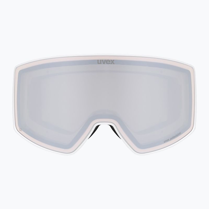 Скиорскa маска UVEX Scenic P S0-S4 white matt/mirror silver/pola 2