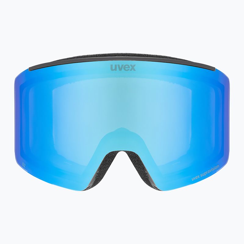 Скиорскa маска UVEX Ignite FM S3 black matt/mirror blue 2